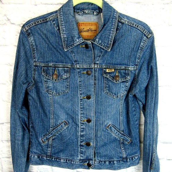 Levi's Women's Denim Trucker Jacket Button Down Size SMALL - Picture 1 of 9